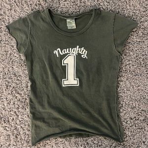 Green baby tee